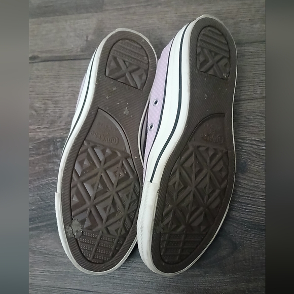 Converse Chuck Taylor All Star Checkered Classic Amythest Sneakers Size 7.5 - Picture 6 of 9